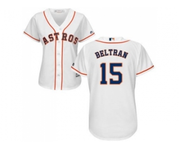 Women's Houston Astros #15 Carlos Beltran White Home Stitched MLB Jersey