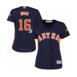 Women's Houston Astros #16 Aledmys Diaz Authentic Navy Blue Alternate Cool Base 2019 World Series Bound Baseball Jersey