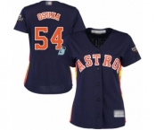 Women's Houston Astros #54 Roberto Osuna Authentic Navy Blue Alternate Cool Base 2019 World Series Bound Baseball Jersey