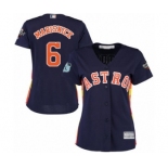 Women's Houston Astros #6 Jake Marisnick Authentic Navy Blue Alternate Cool Base 2019 World Series Bound Baseball Jersey