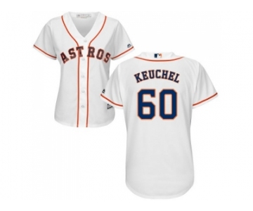 Women's Houston Astros #60 Dallas Keuchel White Home Stitched MLB Jersey