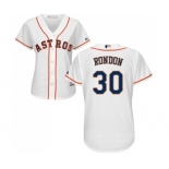 Women's Majestic Houston Astros #30 Hector Rondon Authentic White Home Cool Base MLB Jersey