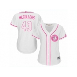 Women's Majestic Houston Astros #43 Lance McCullers Authentic White Fashion Cool Base MLB Jersey