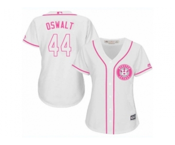 Women's Majestic Houston Astros #44 Roy Oswalt Authentic White Fashion Cool Base MLB Jersey