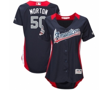 Women's Majestic Houston Astros #50 Charlie Morton Game Navy Blue American League 2018 MLB All-Star MLB Jersey