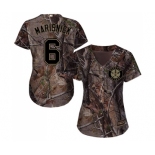 Women's Majestic Houston Astros #6 Jake Marisnick Authentic Camo Realtree Collection Flex Base MLB Jersey