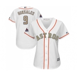 Women's Majestic Houston Astros #9 Marwin Gonzalez Authentic White 2018 Gold Program Cool Base MLB Jersey