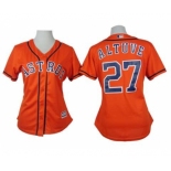 women mlb jerseys houston astros #27 altuve orange