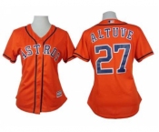 women mlb jerseys houston astros #27 altuve orange