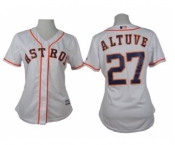 women mlb jerseys houston astros #27 altuve white