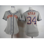 women mlb jerseys houston astros #34 ryan grey