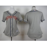 women mlb jerseys houston astros blank grey