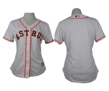 women mlb jerseys houston astros blank white