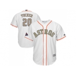 Youth Houston Astros #20 Preston Tucker White 2018 Gold Program Cool Base Stitched Baseball Jersey