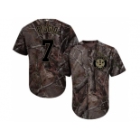 Youth Houston Astros #7 Craig Biggio Camo Realtree Collection Cool Base Stitched MLB Jersey