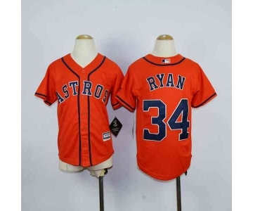 youth mlb jerseys houston astros #34 ryan orange