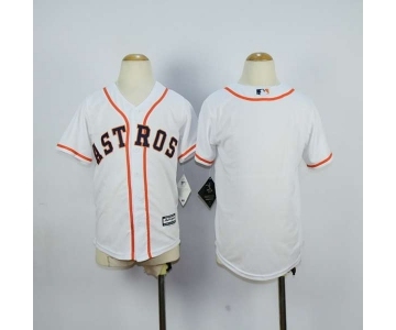 youth mlb jerseys houston astros blank white