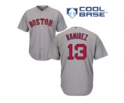 Youth Boston Red Sox #13 Hanley Ramirez Grey Cool Base Stitched MLB Jersey