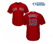 Youth Boston Red Sox #13 Hanley Ramirez Red Cool Base Stitched MLB Jersey