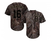 Youth Boston Red Sox #16 Andrew Benintendi Camo Realtree Collection Cool Base Stitched MLB Jersey