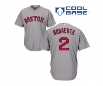 Youth Boston Red Sox #2 Xander Bogaerts Grey Cool Base Stitched MLB Jersey