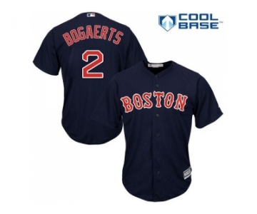 Youth Boston Red Sox #2 Xander Bogaerts Navy Blue Cool Base Stitched MLB Jersey