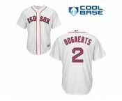 Youth Boston Red Sox #2 Xander Bogaerts White Cool Base Stitched MLB Jersey