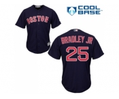 Youth Boston Red Sox #25 Jackie Bradley Jr Navy Blue Cool Base Stitched MLB Jersey