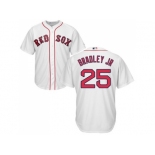 Youth Boston Red Sox #25 Jackie Bradley Jr White Cool Base Stitched MLB Jersey