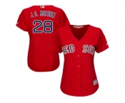 Youth Boston Red Sox #28 J. D. Martinez Red Cool Base Stitched Baseball Jersey