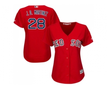 Youth Boston Red Sox #28 J. D. Martinez Red Cool Base Stitched Baseball Jersey