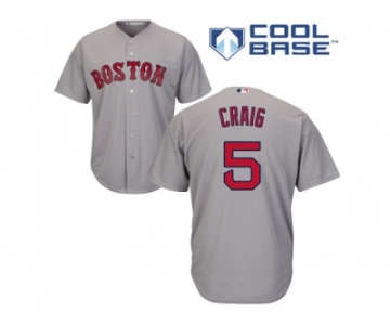 Youth Boston Red Sox #5 Allen Craig Grey Cool Base Stitched MLB Jersey