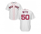 Youth Boston Red Sox #50 Mookie Betts White Cool Base Stitched MLB Jersey