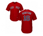 Youth Majestic Boston Red Sox #16 Andrew Benintendi Authentic Red Alternate Home Cool Base MLB Jersey