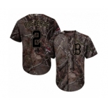 Youth Majestic Boston Red Sox #2 Xander Bogaerts Authentic Camo Realtree Collection Flex Base 2018 World Series Champions MLB Jersey