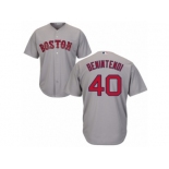 Youth Majestic Boston Red Sox #40 Andrew Benintendi Authentic Grey Road Cool Base MLB Jersey