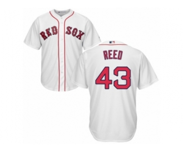 Youth Majestic Boston Red Sox #43 Addison Reed Authentic White Home Cool Base MLB Jersey