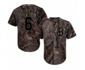 Youth Majestic Boston Red Sox #6 Johnny Pesky Authentic Camo Realtree Collection Flex Base 2018 World Series Champions MLB Jersey