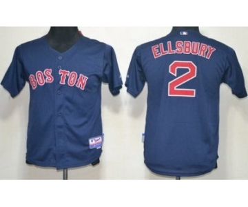 youth mlb boston red sox #2 jacoby ellsbury blue