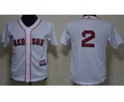 youth mlb boston red sox #2 jacoby ellsbury white