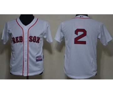 youth mlb boston red sox #2 jacoby ellsbury white