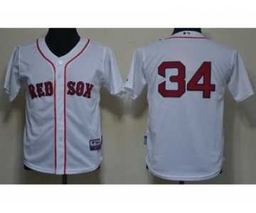 youth mlb boston red sox #34 david ortiz white