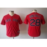 youth mlb jerseys boston red sox #28 gonzalez red