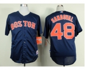 youth mlb jerseys boston red sox #48 sandoval blue