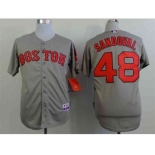 youth mlb jerseys boston red sox #48 sandoval grey