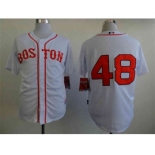 youth mlb jerseys boston red sox #48 sandoval white