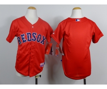 youth mlb jerseys boston red sox blank red