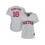 Women Boston Red Sox #16 Andrew Benintendi Grey Road Stitched MLB Jersey