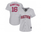 Women Boston Red Sox #16 Andrew Benintendi Grey Road Stitched MLB Jersey