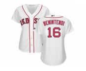 Women Boston Red Sox #16 Andrew Benintendi White Home Stitched MLB Jersey